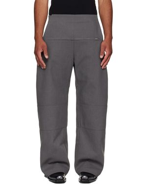 Jean Paul Gaultier Zip Detail Trousers - Black