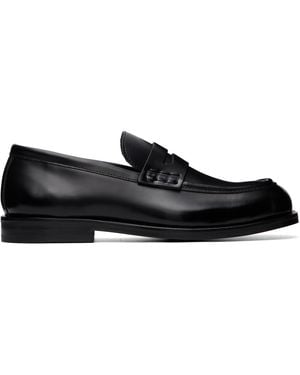 Ami Paris Cow Leather Loafers - Black