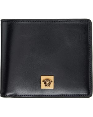 Versace Severine Leather Wallet - Black