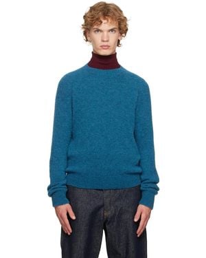 Dries Van Noten Alpaca Jumper - Blue