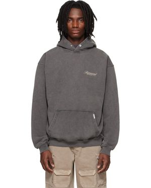 Represent Owners Club' Script Hoodie - Grey