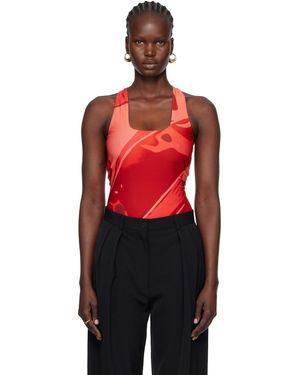 Ferragamo Fish Print Swimsuit - Red