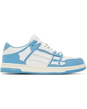 Amiri Blue & White Skel Top Low Trainers