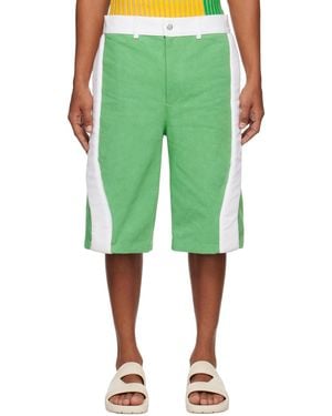 Stanley Raffington Ssense Exclusive & Denim Shorts - Green