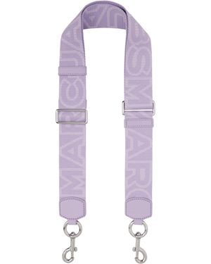 Marc Jacobs 'The Outline Logo Webbing' Shoulder Strap - Purple