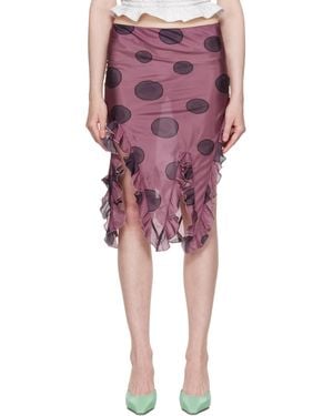 Conner Ives Jellyfish Miniskirt - Red