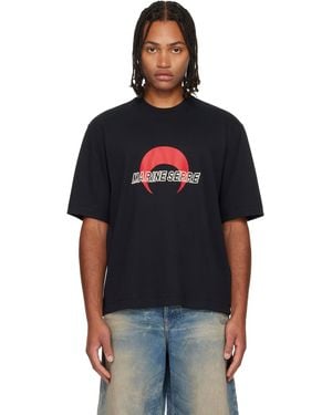 Marine Serre Ms Sports Jersey T-Shirt - Black