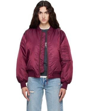 Anine Bing Leon Bomber Jacket - Red