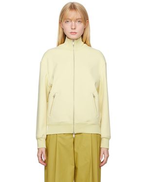 Jil Sander ロゴ刺繍 ボンバージャケット - ナチュラル
