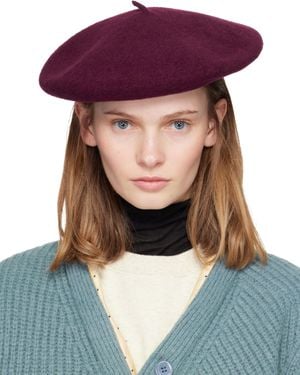 Undercover Burgundy Kijima Takayuki Edition Wool Beret - Purple