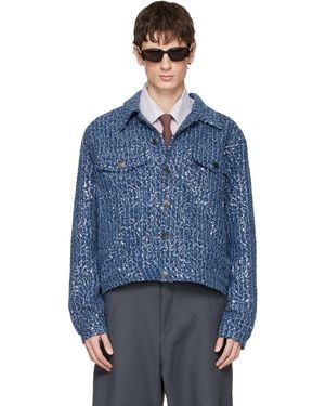 Charles Jeffrey Art Denim Jacket - Blue
