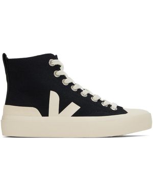 Veja Black Wata Ii Canvas Trainers
