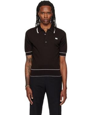 Wales Bonner Polo Blessings Brun Édition John Smedley - Noir