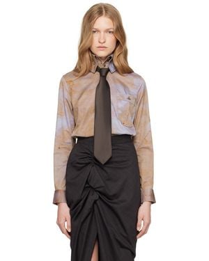 Vivienne Westwood Ssense限定カプセル ブラウン Classic Krall シャツ - ブラック