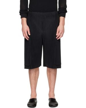 Homme Plissé Issey Miyake Monthly Colours September Shorts - Black
