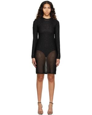 REMAIN Birger Christensen Black Sequin Minidress