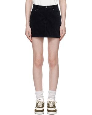 A.P.C. Mini-Jupe Miniskirt - Black
