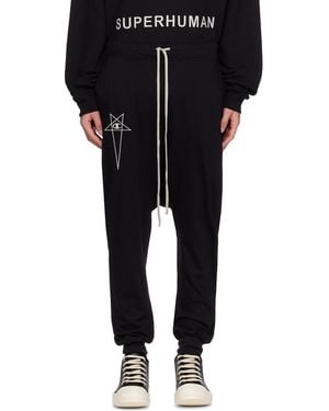 Rick Owens Champion Edition Prisoner Drawstring Joggers - Black