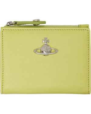 Vivienne Westwood Slim Flap Card Holder - Green