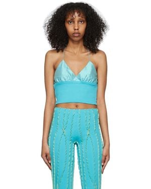 Helenamanzano Ssense Exclusive Blue Tank Top