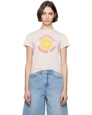 RE/DONE Off- Classic 'Tanning' T-Shirt - Blue