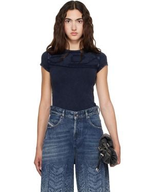 DIESEL Slim Jersey T-Shirt - Blue