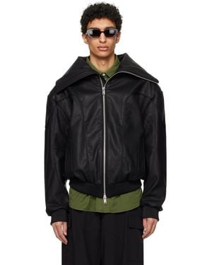Han Kjobenhavn Memory Faux-Leather Jacket - Black