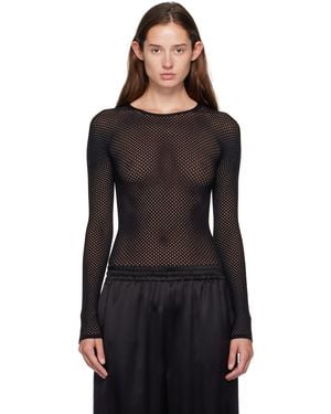 Wardrobe NYC Rosie Huntington-ley Edition Web Bodysuit - Black