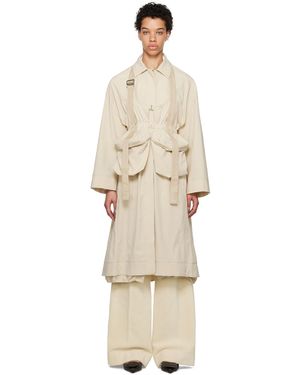 Jacquemus Le Papierコレクション ブラウン Le Manteau Carozzu トレンチコート - ナチュラル