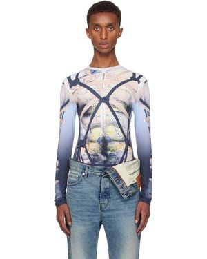 Y. Project Bondage Print Long Sleeve T-Shirt - Black