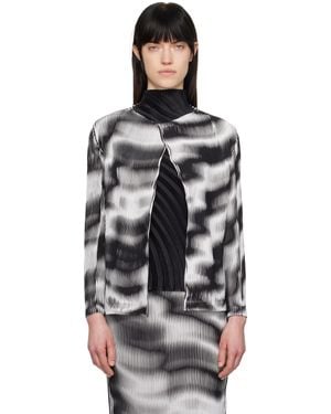 Issey Miyake Sway Pleats Cardigan - Black