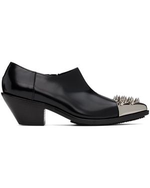 Junya Watanabe Studded Calfskin Ankle Boots - Black