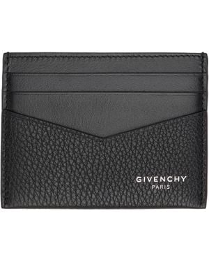 Givenchy Grained Leather Card Holder - Black