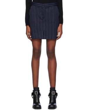 Max Mara Navy Kirsch Miniskirt - Blue