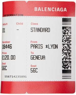 Balenciaga Passport Boarding Wallet - Red
