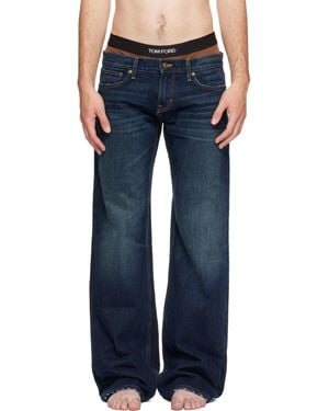 Raimundo Langlois Bootcut Jeans - Blue
