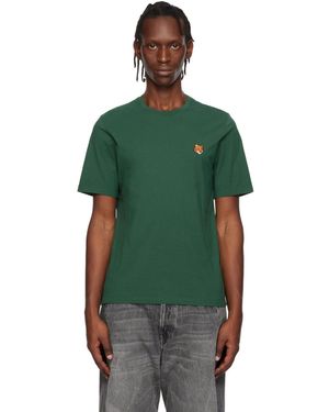 Maison Kitsuné Fox Head Regular T-Shirt - Green