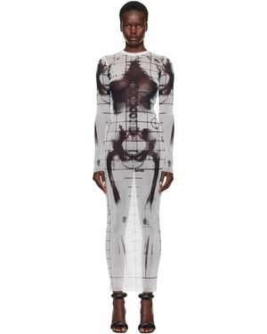 Jean Paul Gaultier 'The Squeletor' Maxi Dress - Black