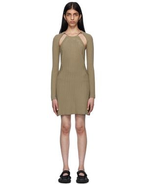 Eytys Khaki Cleo Minidress - Black