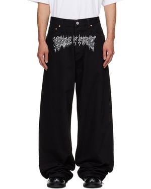 Vetements Cradle Of Filth Baggy Jeans - Black