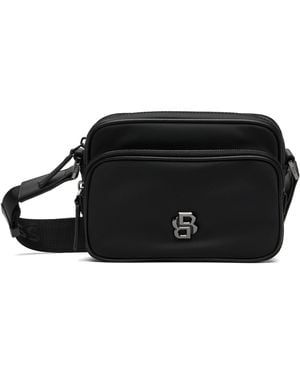 BOSS Crossbody Double B Monogram Bag - Black
