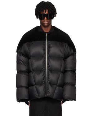 Rick Owens Flight シアリング ダウンジャケット - ブラック