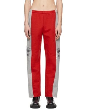 VTMNTS 'extreme System' Lounge Trousers - Red