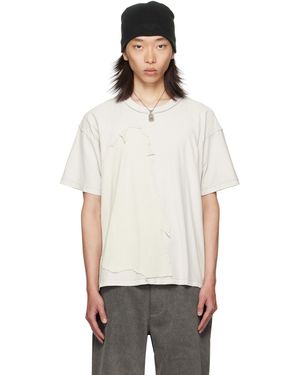 ALEXANDER DIGENOVA Scrap Inside Out T-shirt - White