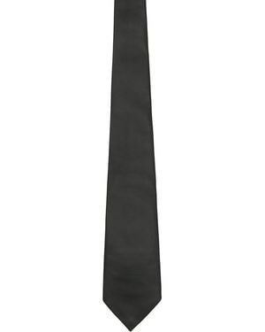 Bottega Veneta Leather Tie - Black