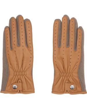 Vivienne Westwood Leather Sheep Gloves - Brown