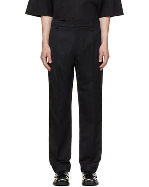 Simone Rocha Straight Leg Tux Pants - Black