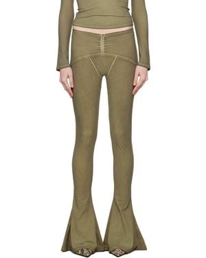 KNWLS Khaki Ghost Leggings - Green