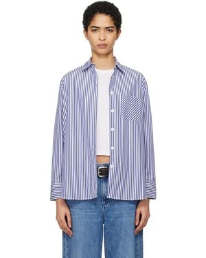 Rag & Bone Maxine Poplin Shirt - Blue