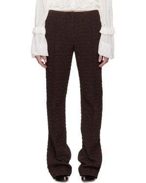 Tory Burch Wool Silk Slim Pants - Multicolor